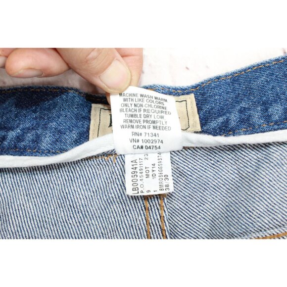 LL Bean Double L Jeans Natural Fit Hidden Comfort Stonewashed 38x30 - Picture 8 of 10